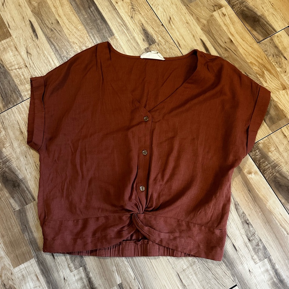 Sweet Wanderer Brick Button-Down Shirt